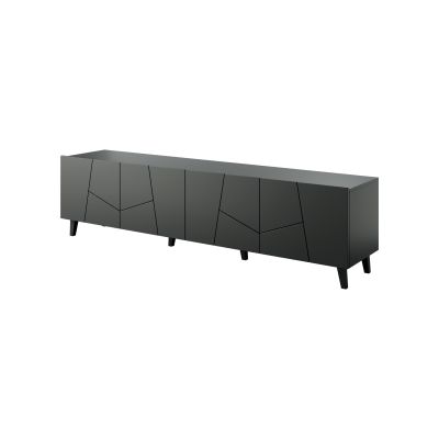 2. ETNA TV cabinet 200x42x52 black matt