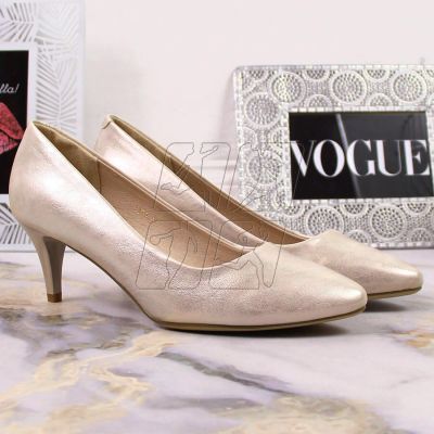 5. Sergio Leone W SK378E gold shiny high heels