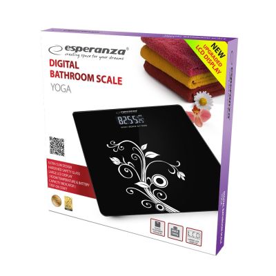 6. Esperanza Yoga EBS003 Bathroom Scale (Black)