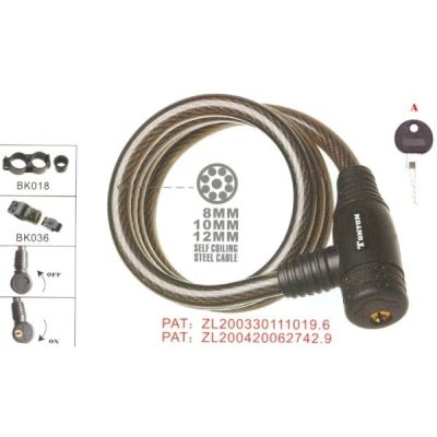 Spiral clasp - 1800 mm, 15 mm lock