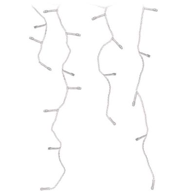 10. CHRISTMAS TREE LIGHTS OUTDOOR LIGHT CURTAIN 360 LED CONTROLLER TIMER WARM WHITE TRANSPARENT CABLE