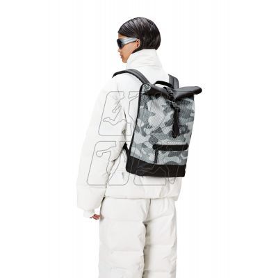 4. Rains Rolltop Rucksack Mesh W3 13340 62