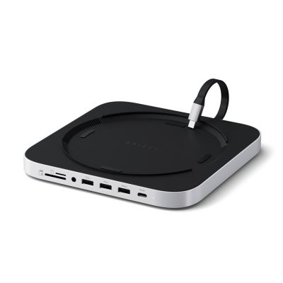 Satechi Stand & Hub - stand and hub for Mac Mini/Studio (USB-C 3.2, USB-A 3.2, 2x USB-A 3.0, 3.5mm jack, micro/SD port, NVMe/M.2 SATA SSD)