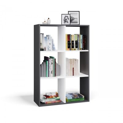 6. MALAX SHELVING 2X3 ANTHRACITE/WHITE