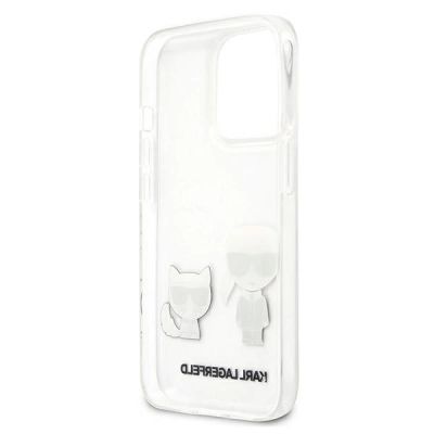 7. Karl Lagerfeld Karl & Choupette Case for iPhone 13 Pro Max 6.7" - Transparent