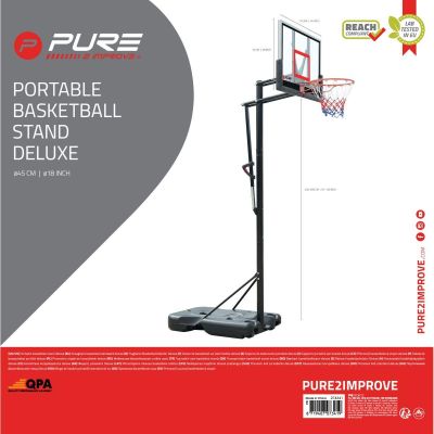 11. PURE 2 IMPROVE ADJUSTABLE BASKETBALL SET 2.30-3.05M