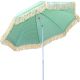 3. BEACH AND GARDEN UMBRELLA WITH FRINGE 174 CM GREEN