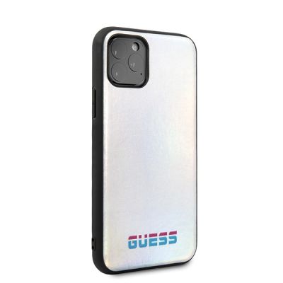 5. Guess GUHCN58BLD iPhone 11 Pro silver/silver hard case Iridescent