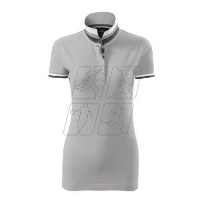 2. Malfini Collar Up W MLI-257A4 silver gray polo shirt