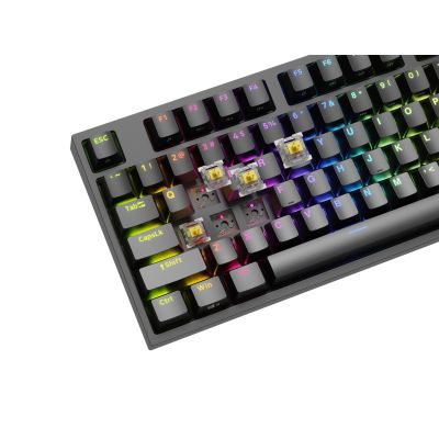 12. GENESIS Thor 404 TKL Keyboard Gaming USB QWERTY American International Black
