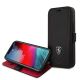 6. Ferrari FEOGOFLBKP12SBK iPhone 12 mini 5.4" black/black book Off Track Perforated