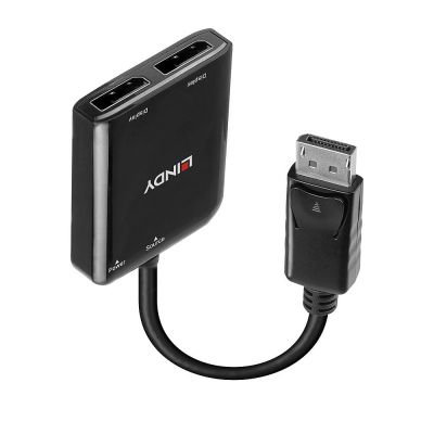 2. Lindy 38430 DisplayPort 21600 Mbit/s Hubs and Concentrators Black