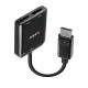 2. Lindy 38430 DisplayPort 21600 Mbit/s Hubs and Concentrators Black