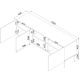 4. 3D TV cabinet PALAZZO BIS 151x40x60 white matt