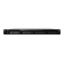 NAS Synology RS1619xs+; 1U RACK; 4x (3.5" SATA HDD/2.5" SATA HDD); Intel Xeon D-1527; 8 GB DDR4 ECC UDIMM (max. 64 GB), 4x 1GbE RJ-45