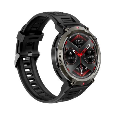 3. VELTORI VT140-1 Smartwatch Black Silicone Strap