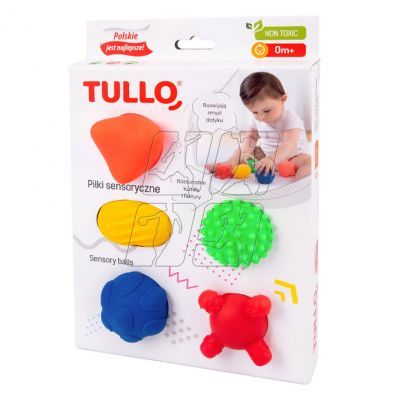 Sensory balls, shapes 5 pcs. AM Tullo colorful 420