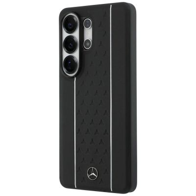 2. Mercedes Laurel Leaves Vertical Stripes MagSafe Case for Samsung Galaxy S26 Ultra - Black and White