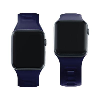 3. 3mk Silicone Watch Strap for Apple Watch 42 / 44 / 45 / 49 mm - blue