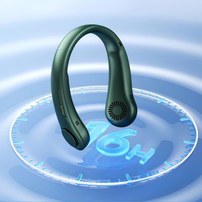 3. Jisulife Neck Fan Life3 Portable USB Neck Fan - Green