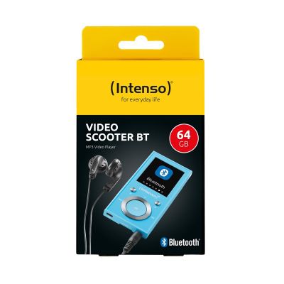 2. Intenso MP3 Video Player 1.8" Video Scooter BT 64GB Blue