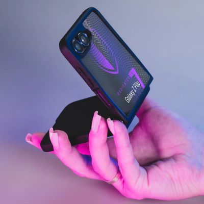 2. 3mk Satin Armor Case+ for Samsung Galaxy Z Flip 7 - Transparent Black