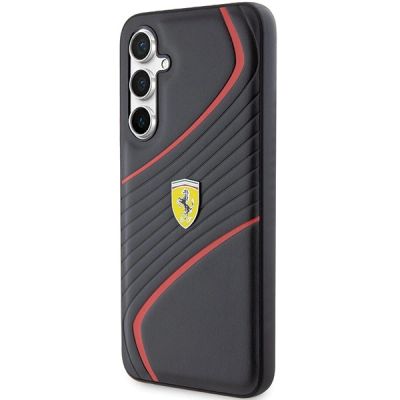 2. Ferrari Twist Metal Logo case for Samsung Galaxy S23 FE - black
