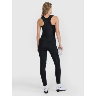 4. Women's cycling leggings with gel-foam padding and suspenders 4F 4FWSS25TFTIF331-20S