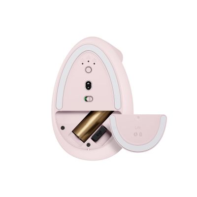 11. Logitech Lift Vertical Pink mouse