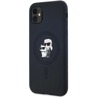 2. Karl Lagerfeld Silicone Karl&Choupette MagSafe case for iPhone 11 / Xr - black