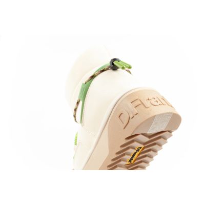 7. Women's winter snow boots D.Franklin fashionable fur insulated ankle boots beige green