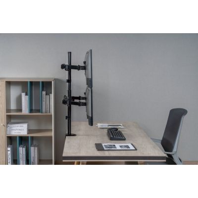 2. Table mount 17"-32"/4TFT 360° H.verst. 9Kg black lite