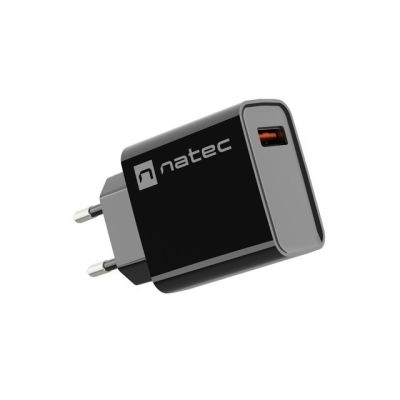 2. NATEC RIBERA USB-A 18W BLACK CHARGER NUC-2058