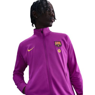 3. Nike FC Barcelona Strike Men's Tracksuit Purple and Navy Blue HJ6974 552