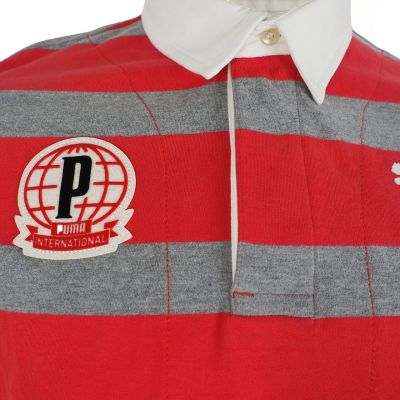 3. Puma Polo Men's T-Shirt Red and Gray 558241 09