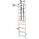 19. GYMNASTIC WOODEN AND METAL WALL BAR WITH METAL BAR AND ACCESSORIES FOR CHILDREN BENCHK 721W A076