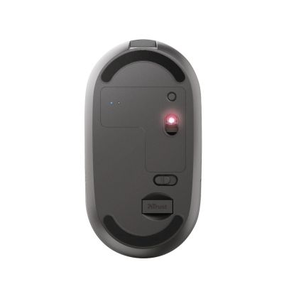 5. TRUST Puck Rechargeable Wireless Ultra-Thin Black Mouse