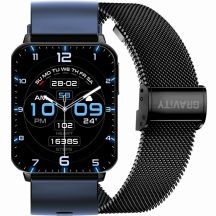 Smartwatch Gravity Navy Blue Black 2 Straps GT17-9