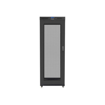 3. LANBERG FLOOR RACK CABINET 19" 42U 800X1000 PERFORATED DOOR LCD BLACK FF01-8042-23BL (FLAT PACK)