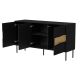 4. INSERTO 3D chest of drawers 143.5x40x80 black + LED