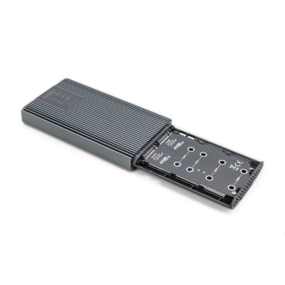 12. USB 3.1 Type C Cloning Station/Enclosure for M.2 NVMe 20 Gbps SSDs, Aluminum, Tool-Free