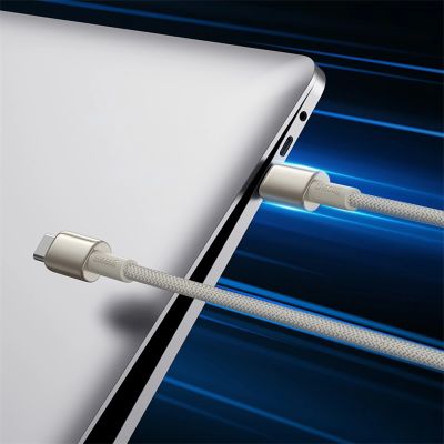 5. Baseus Tungsten Gold USB-C / USB-C cable 100W 1m - gold