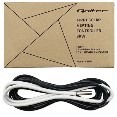 9. Qoltec Inverter Solar water heating converter ECO Solar Boost MPPT BYPASS LCD 3kW/4kW Wi-fi
