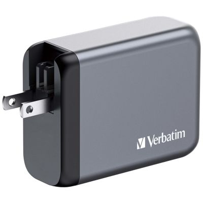 9. Verbatim GaN GNC-100 4-PORT 100W/USB A/C Mains Charger (EU/UK/US)