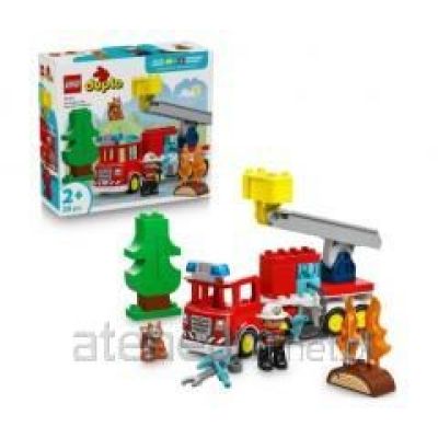 12. LEGO DUPLO TOWN 10473 Fire Truck with Hose and Fireman