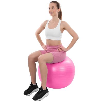 5. FITNESS BALL 75CM ANTIBURST PINK