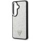 6. Guess Fixed Glitter Triangle MagSafe case for Samsung Galaxy S26+ - silver
