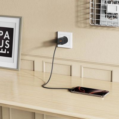 7. Tech-Protect NCM33W 2-port PD33W/QC3.0 wall charger - black