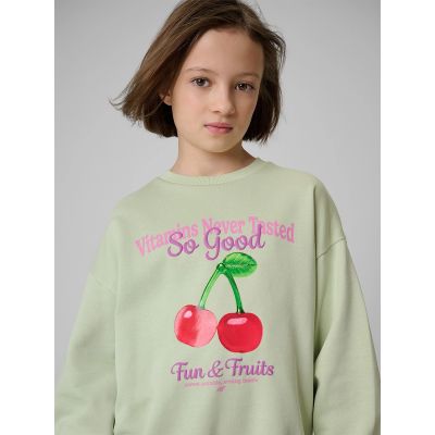4. Girls' loose sweatshirt without hood 4F 4FJRSS26TSWSF2903-47S