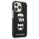4. Karl Lagerfeld Karl&Choupette Head Case for iPhone 13 Pro / iPhone 13 - Black